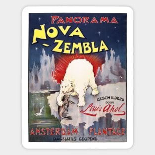 Poster for a mural of the Nova Zembla islands Sticker